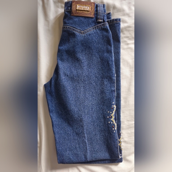 Lawman low rise cut out Blue Jeans - Picture 1 of 6